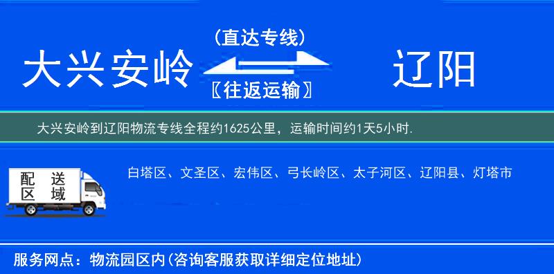 大興安嶺到物流專線