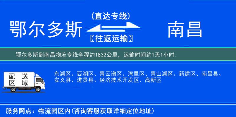 鄂爾多斯到物流專線