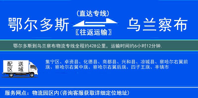 鄂爾多斯到物流專線