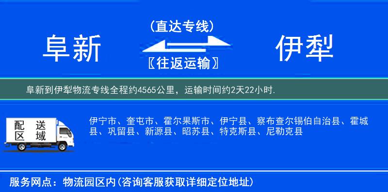 阜新到物流專線