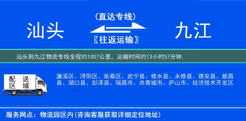 汕頭到物流專線