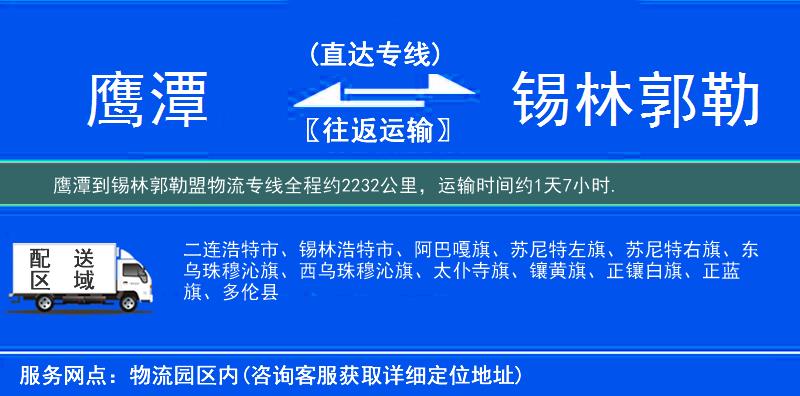 鷹潭到物流專線