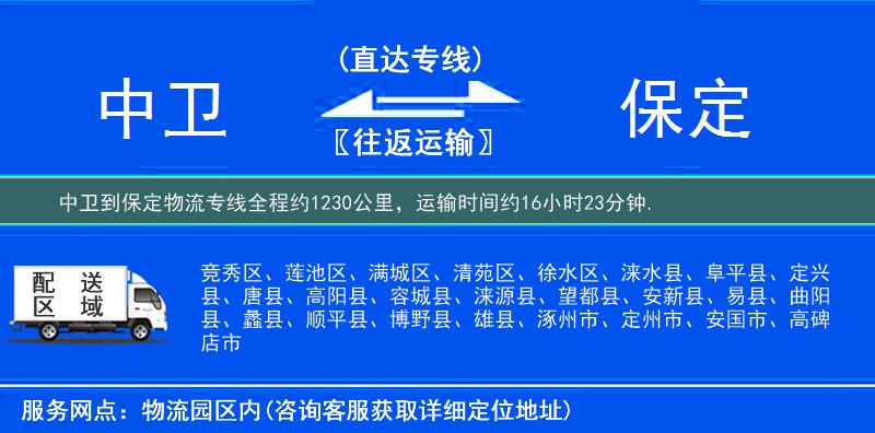 中衛到物流專線