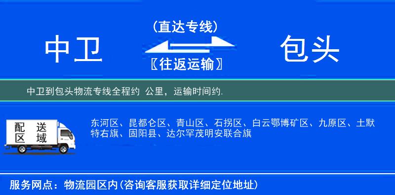 中衛到物流專線
